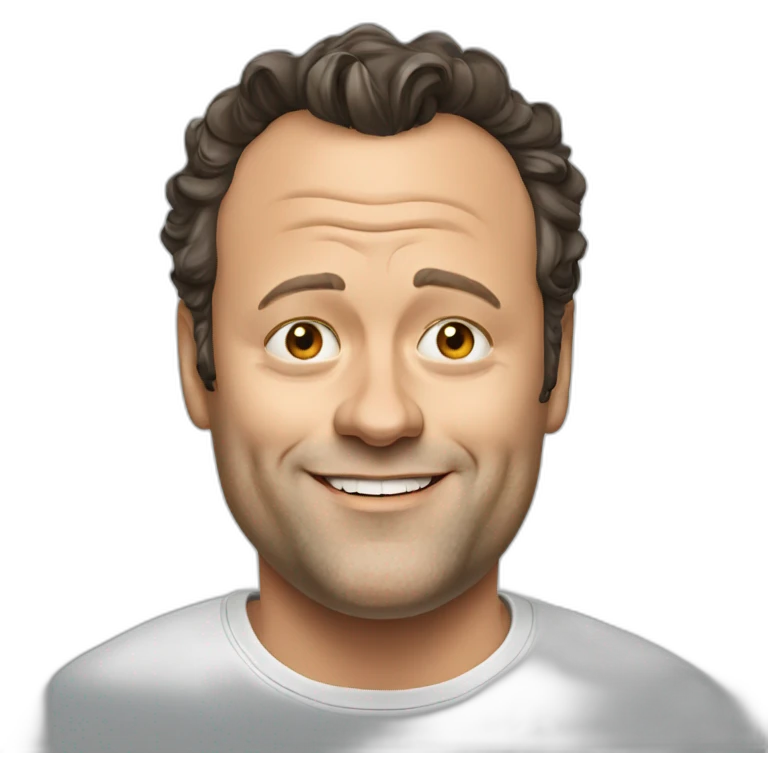 actor vince vaughn cartoon wearing tee emoji