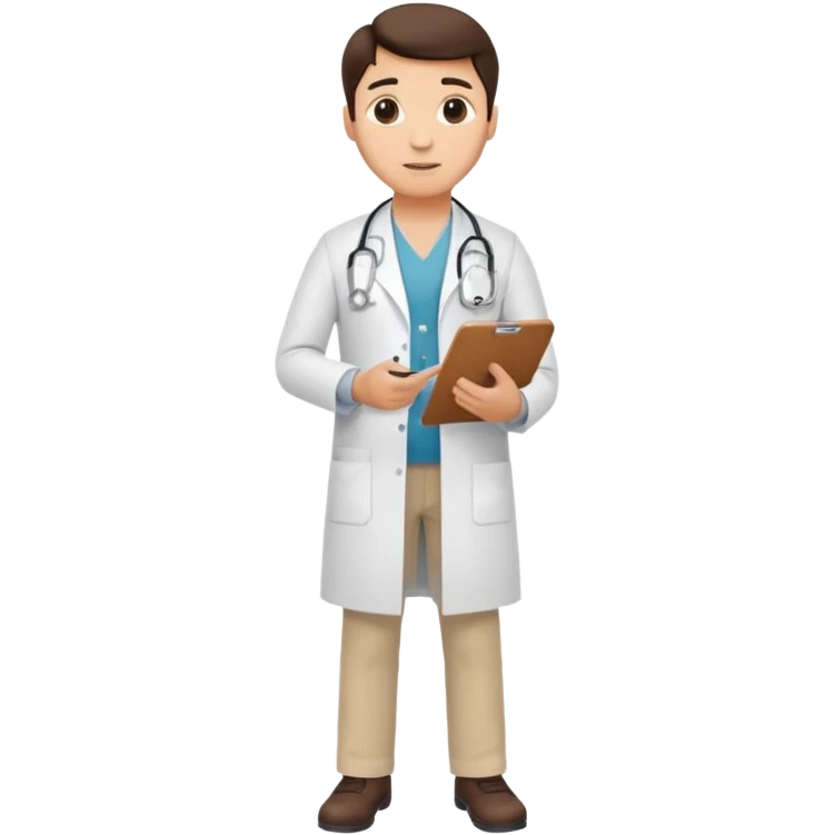 doctor cuerpo completo hasta los pies  emoji