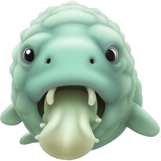 Tardigrade, beluga whale face emoji