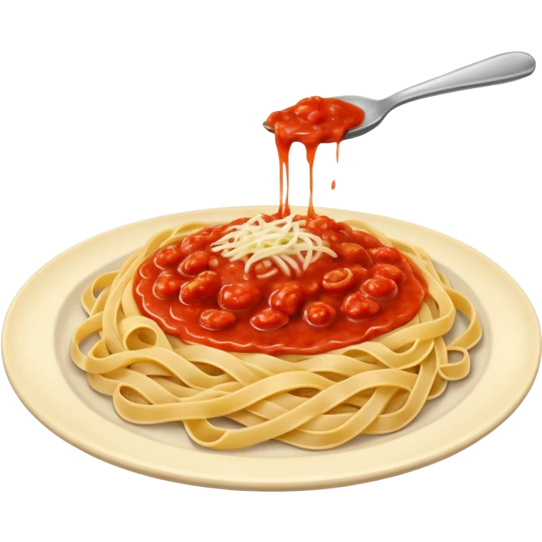 Pasta on a plate emoji