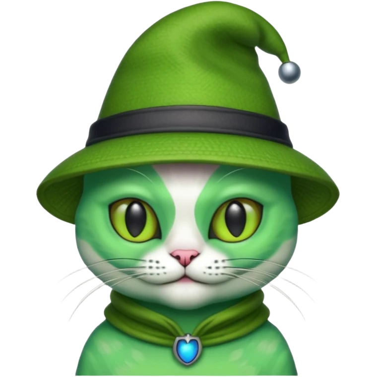 alien cat with hat emoji