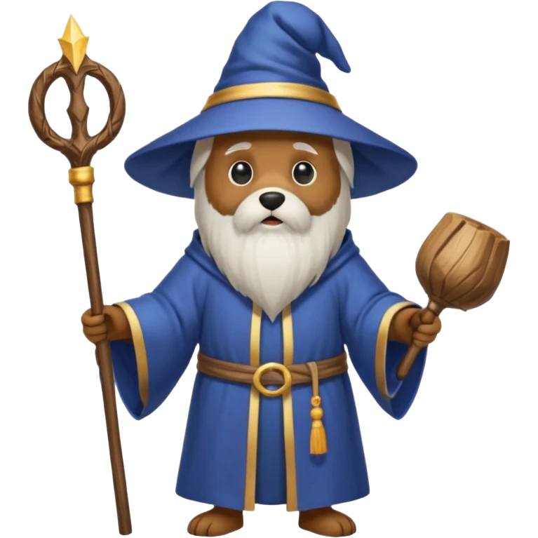 Dog wizard emoji