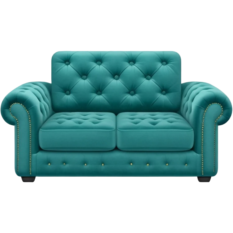 Square teal couch emoji