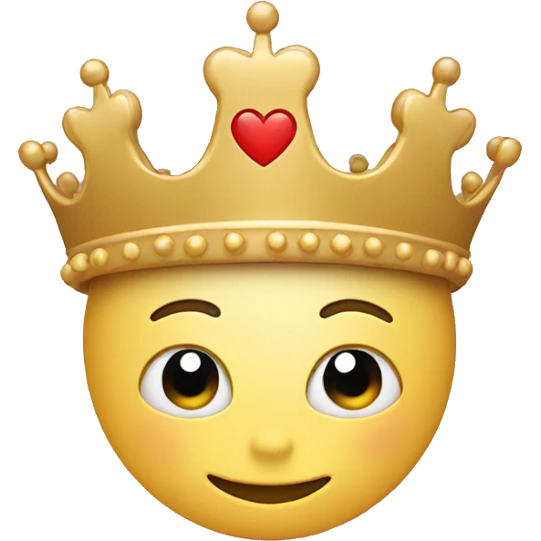 Heart with crown emoji