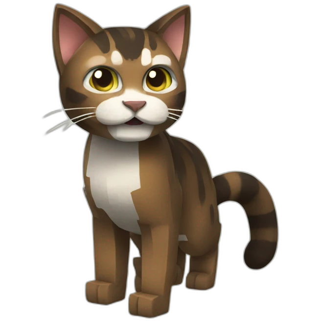 Cat Playing Minecraft emoji