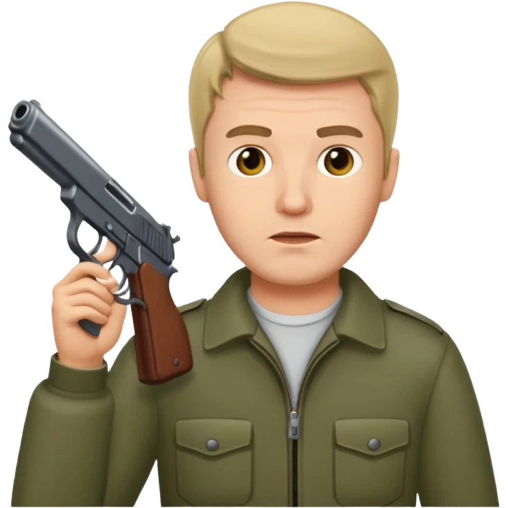 Man with gun to his head emoji