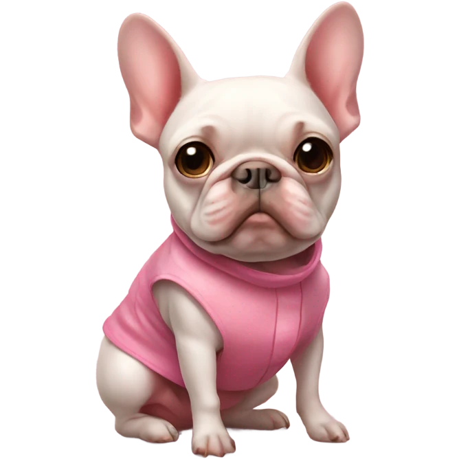 Frenchie with pig costume emoji