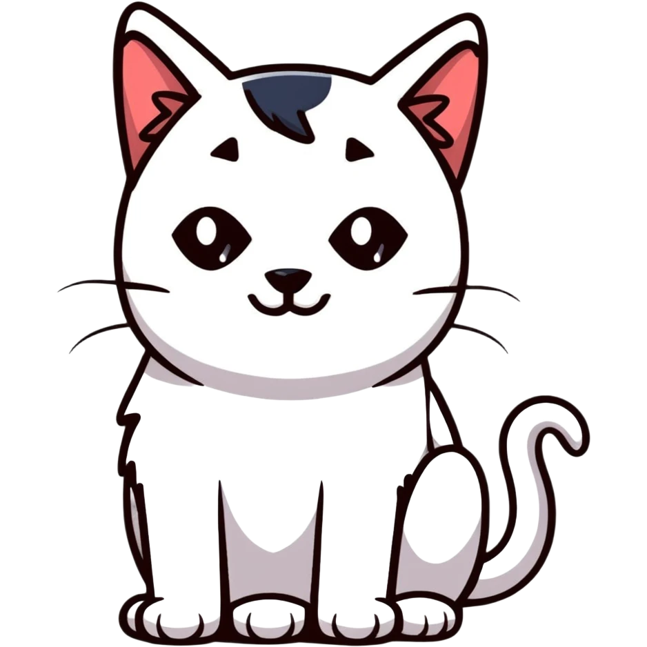 Cat and a dog put together as one emoji