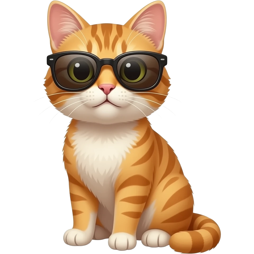 Cat wearing sunglasses emoji