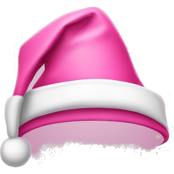 Pink santa hat emoji