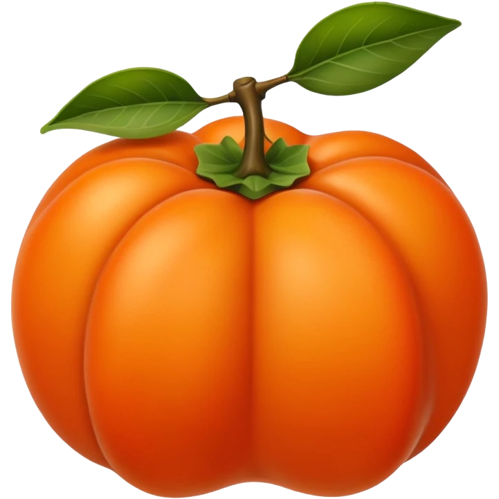 persimmon fruit emoji