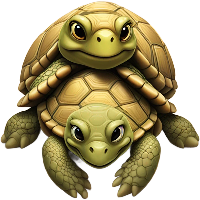 Two valentine turtles in love  emoji