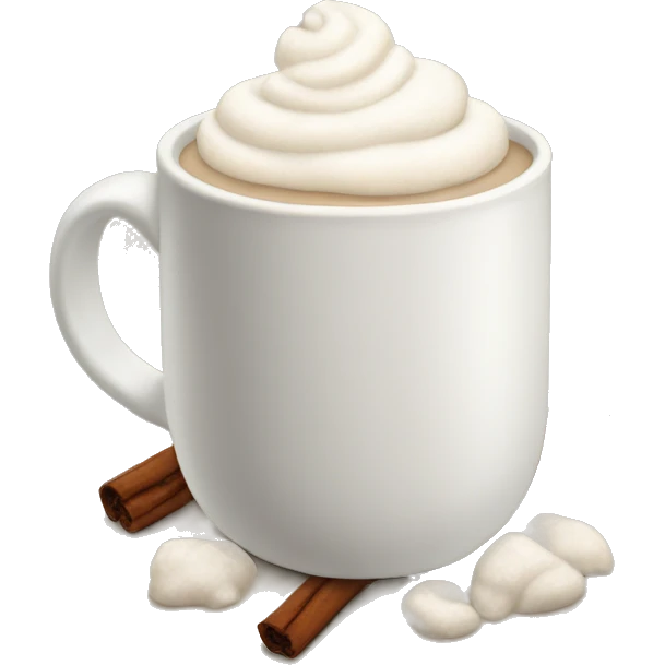 white hot cocoa emoji