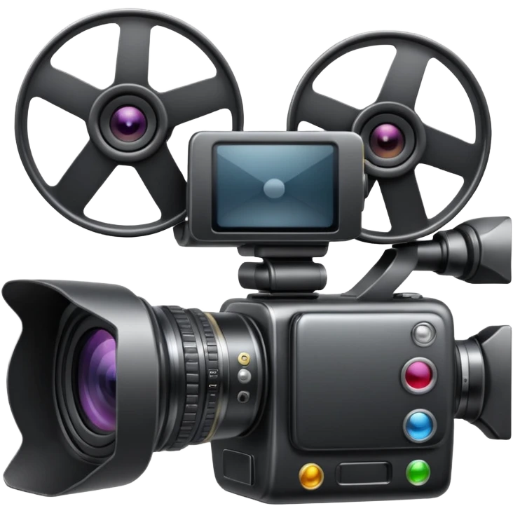 Video camera with elements 1-2 of others emoji emoji