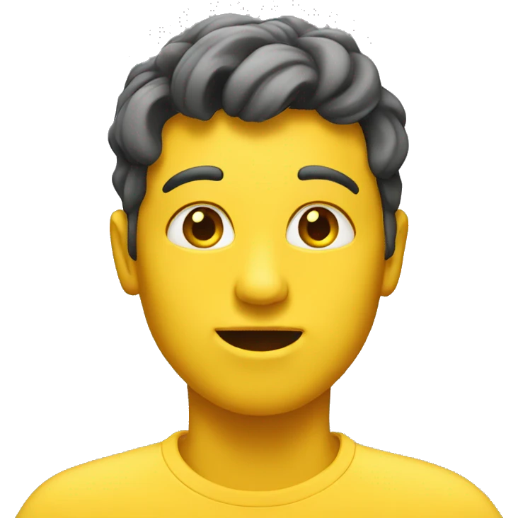 curvy thick yellow face emoji emoji