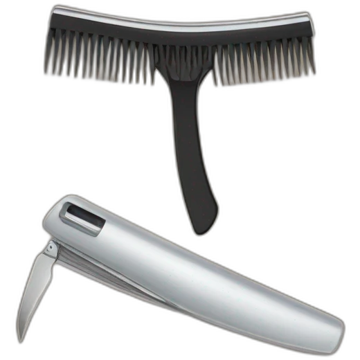 razor next to yak hair emoji