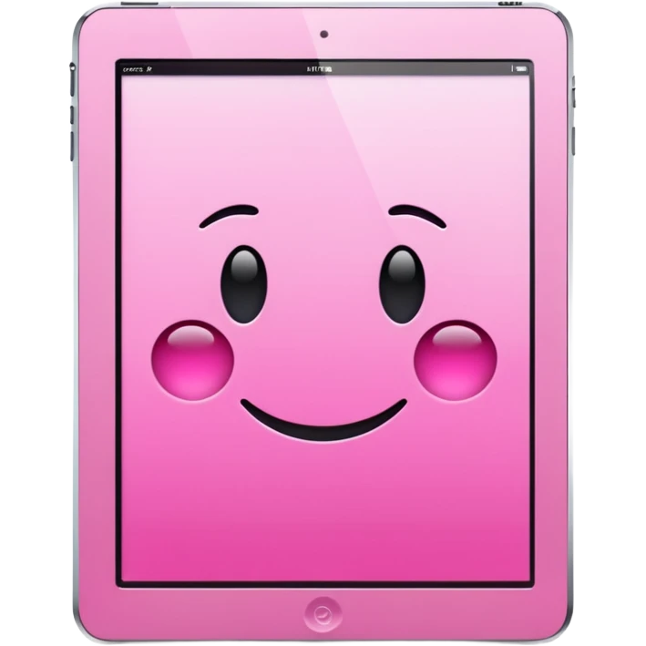 Pink ipad emoji