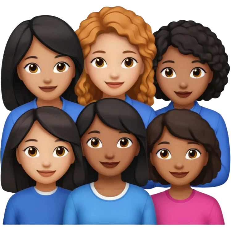 Katseye music group 6 members all girl 2 black girl 1 korean emoji