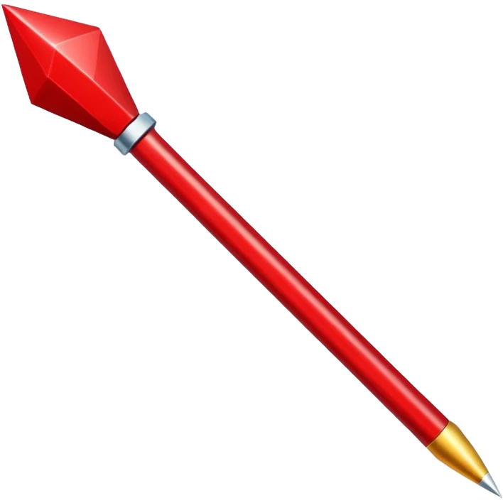 Une flèche de direction rouge qui pointe vers le haut à 90 degrée emoji