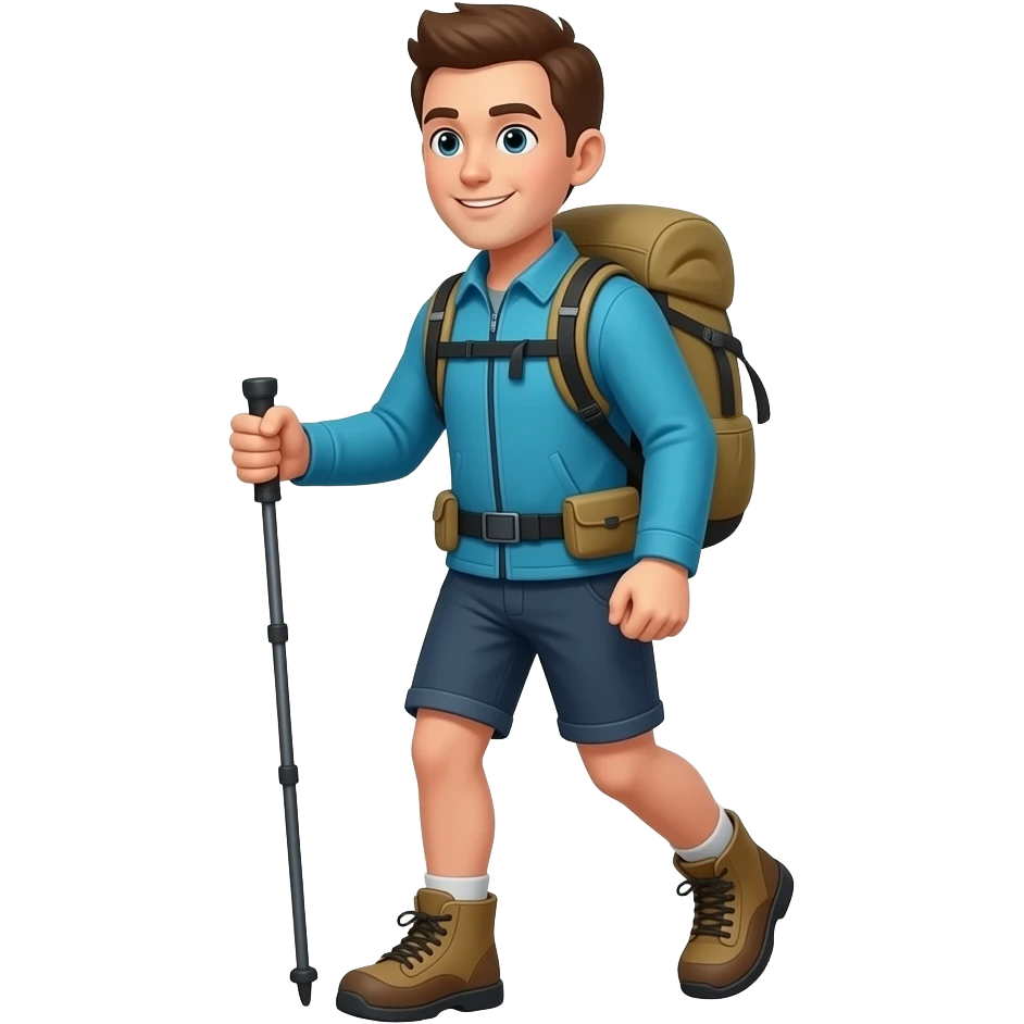 trekking emoji