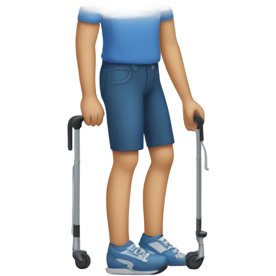 handicapped leg emoji