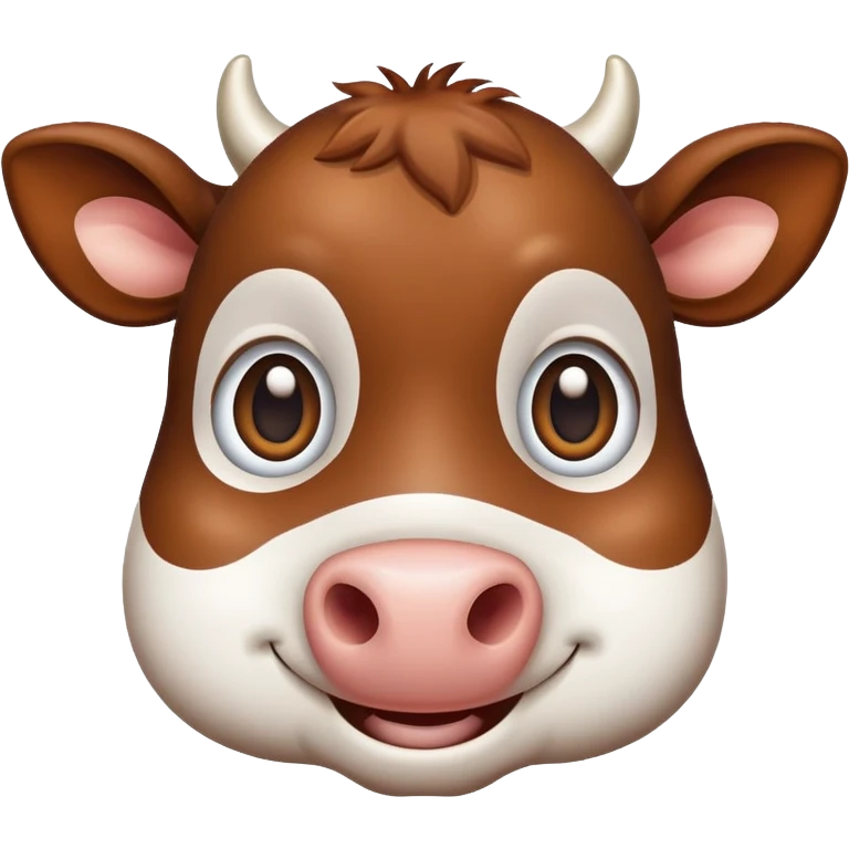 make a cartoonish cow emoji