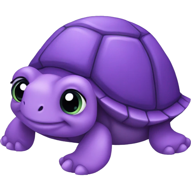 cute purple turtle emoji