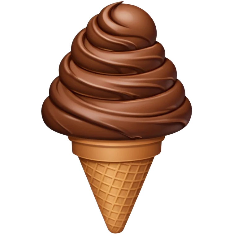 Choclate ice cream emoji