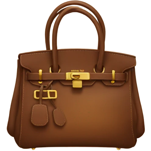 Brown birkin bag emoji
