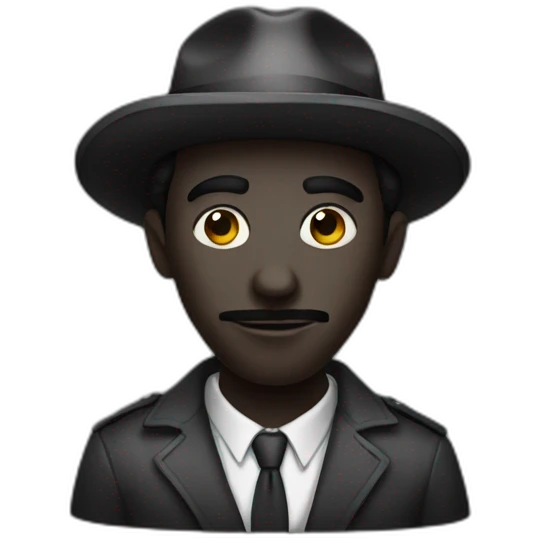 Noir assoiffé emoji