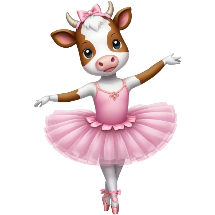 Cow ballerina emoji
