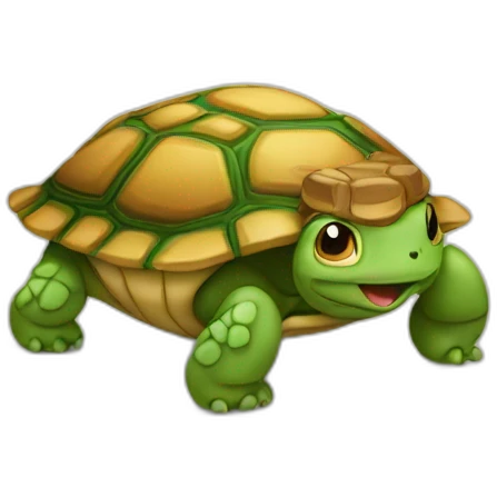 chat sur tortue emoji