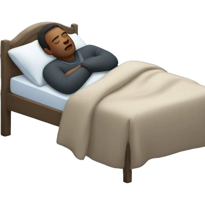 man sleeping outside cold emoji