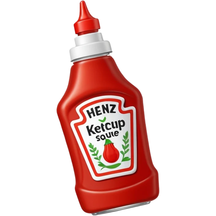 upside-down Heinz ketchup Squeeze bottle emoji