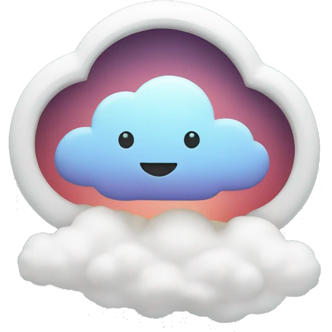 A web on cloud emoji