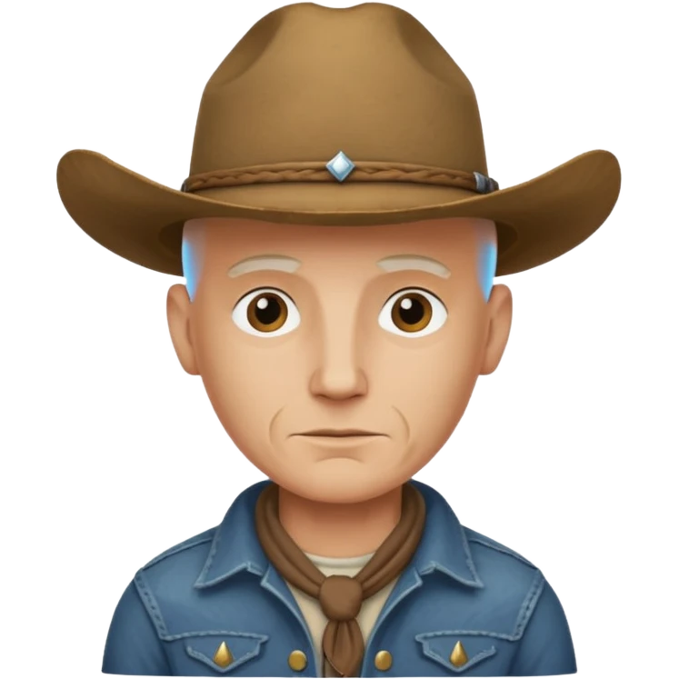 bald cowboy emoji