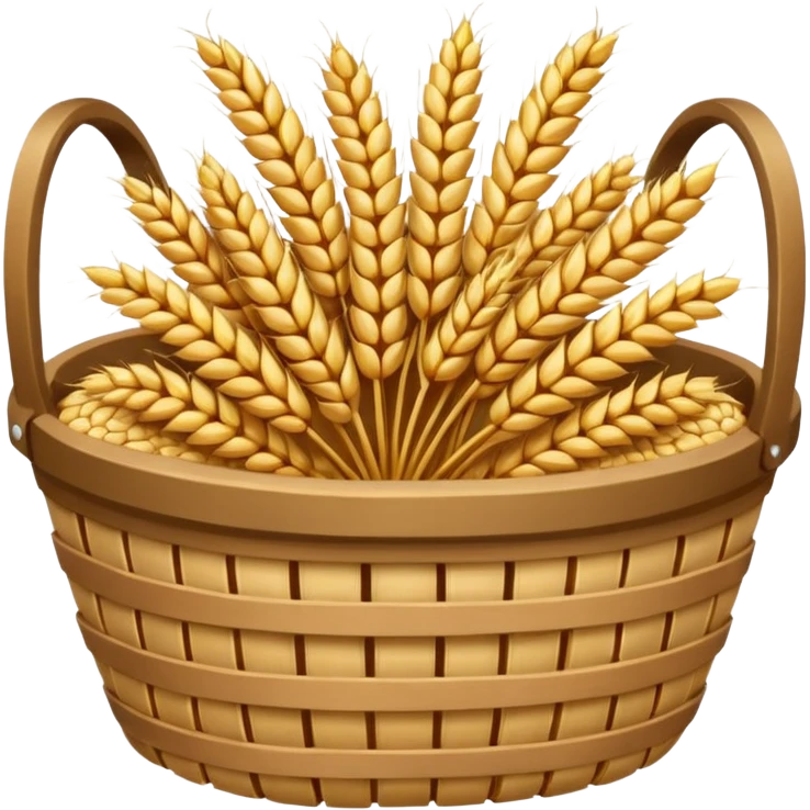 Wheat grain basket emoji