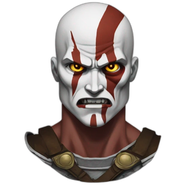 Kratos tranformated in Titan from shingeki no kyojin  emoji