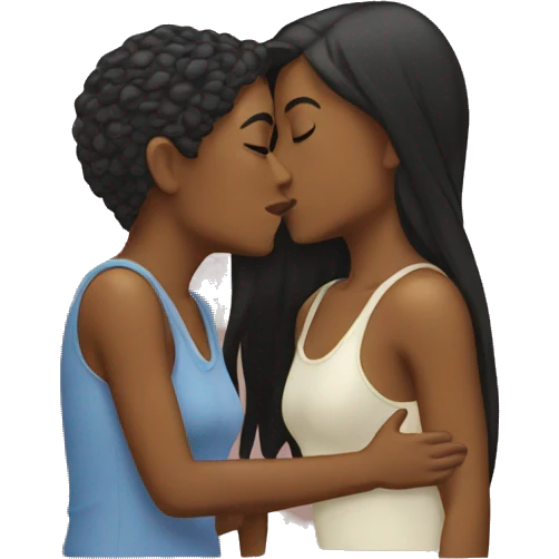 Lesbian kiss emoji