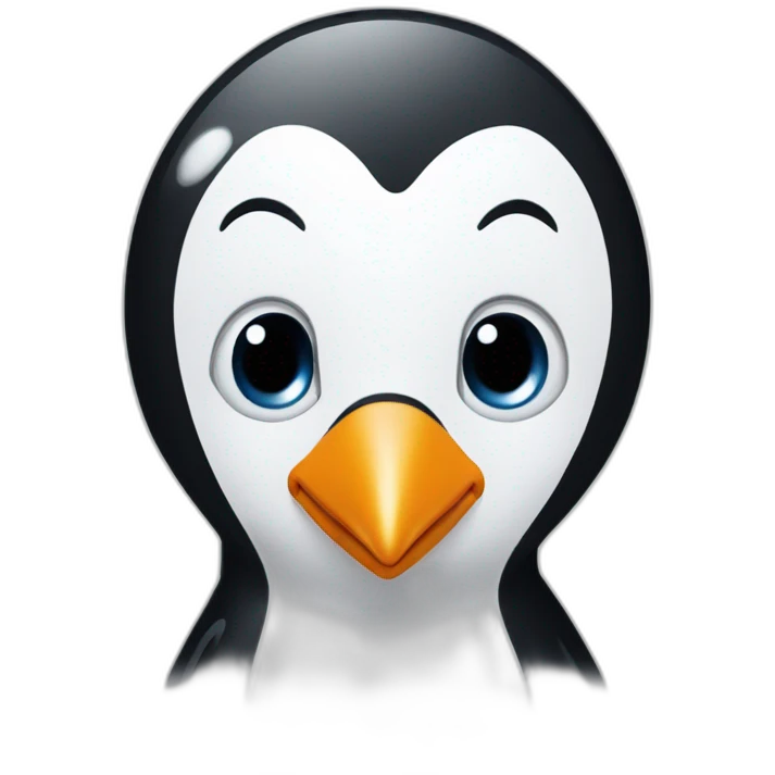 Penguin innocent face  emoji