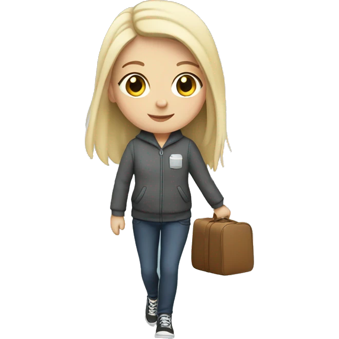 White girl going home emoji