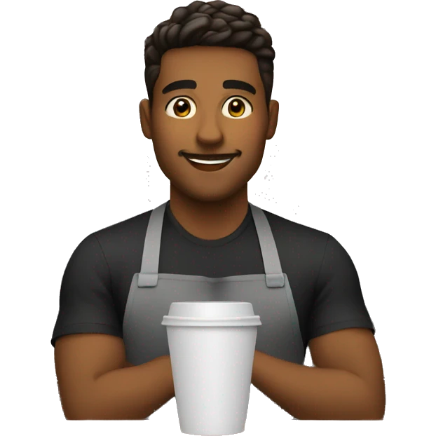 barista in a coffee shop emoji