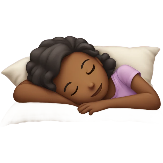 Girl sleeping  emoji