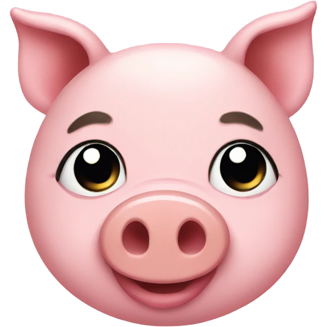 Pig with makeup emoji