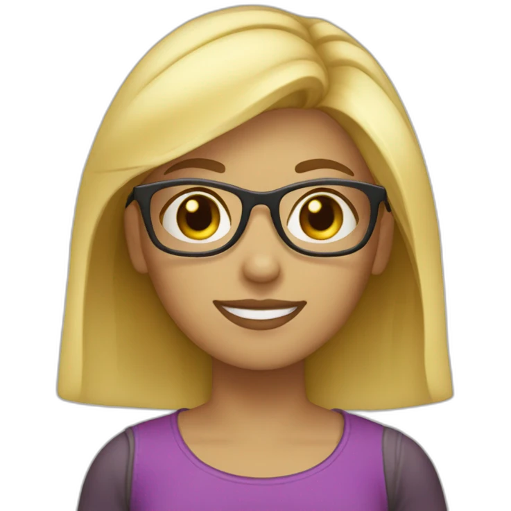 blonde-haired-girl-with-the-glases-What? emoji