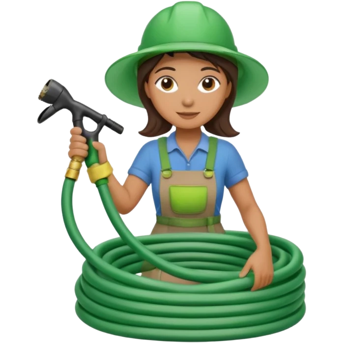 female gardener hose emoji