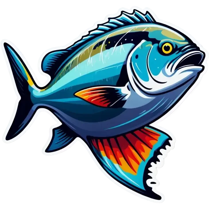 angry giant trevally fish emoji
