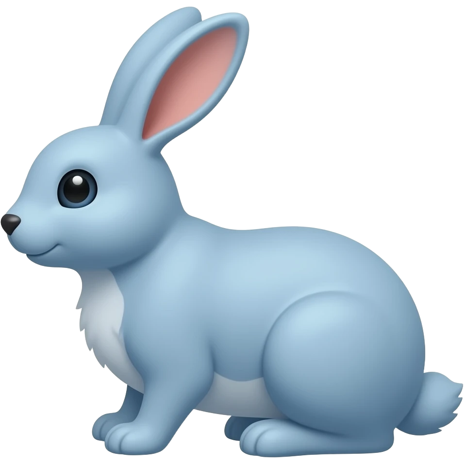 blue bunny emoji