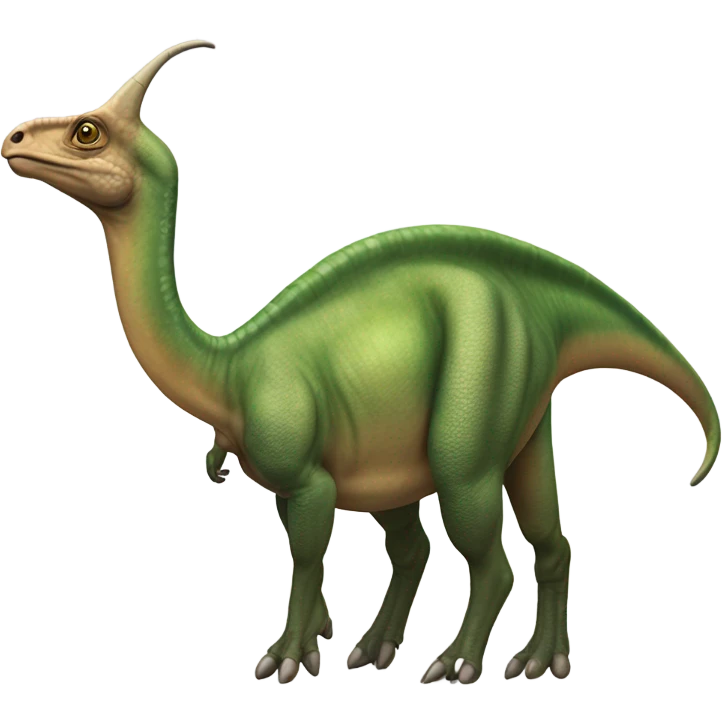 highly realistic Parasaurolophus  emoji