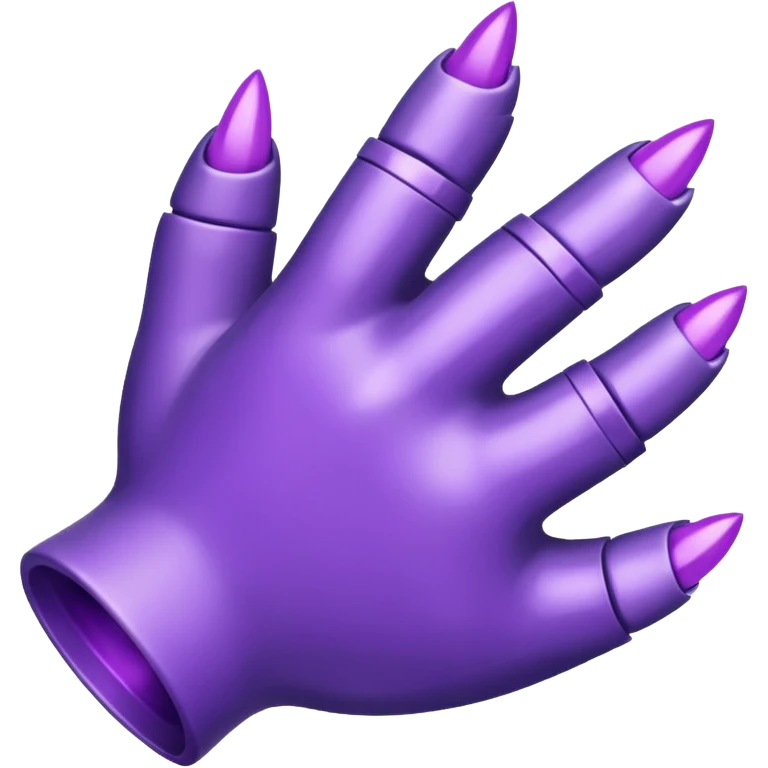 Purple claw clip emoji